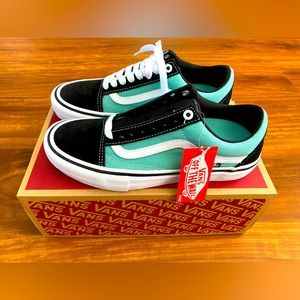 Vans Old Skool Pro (Black/Jade) - Men’s 6.5/Women’s 8